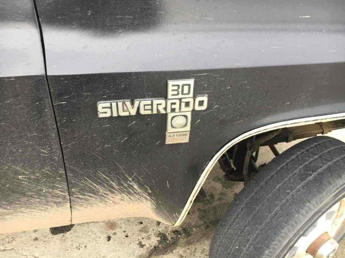 1982 Black Chevrolet K30 Pickup