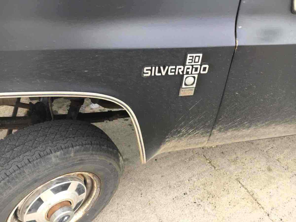 1982 Black Chevrolet K30 Pickup