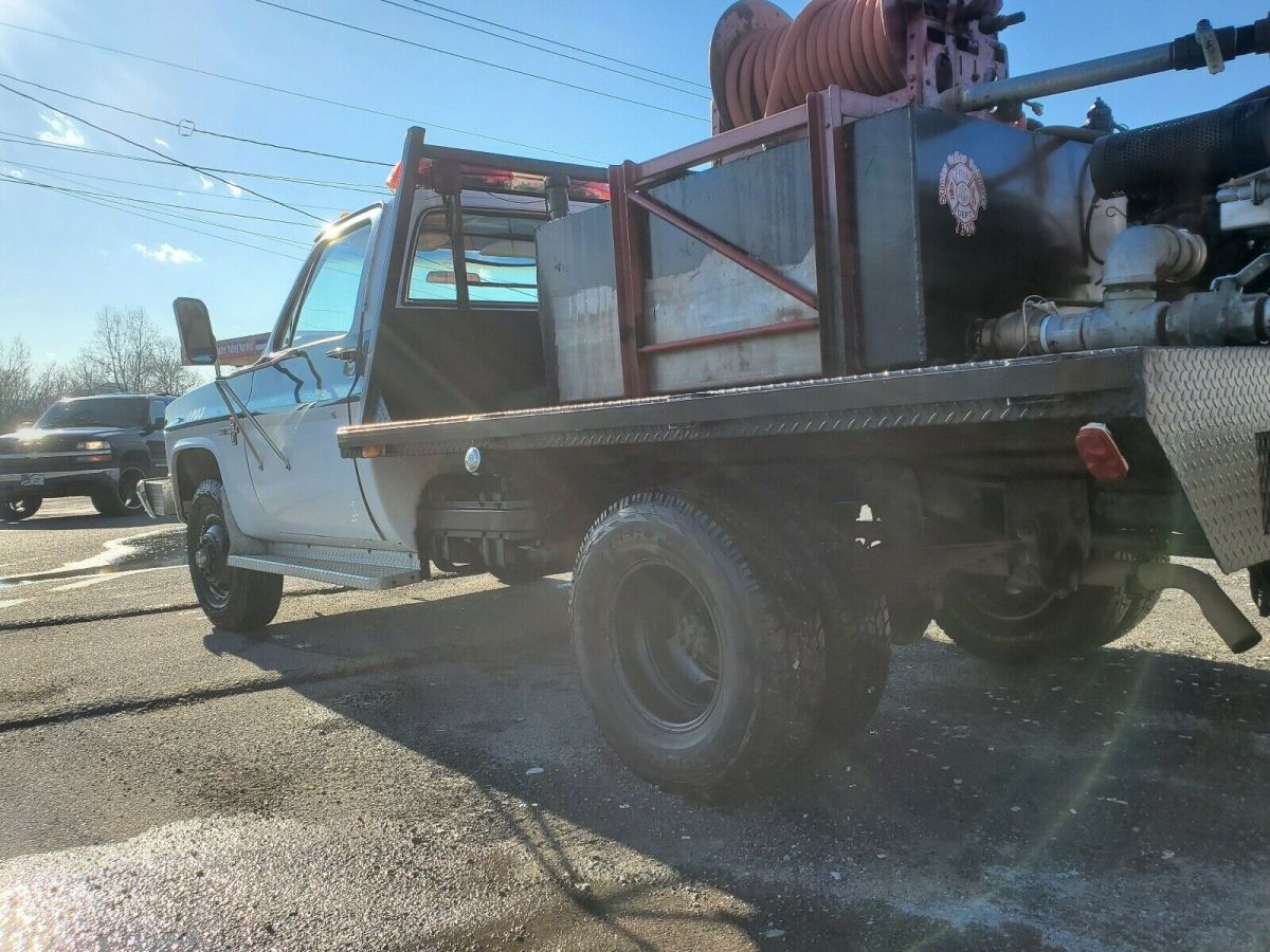 1982 White Chevrolet K30 Pickup