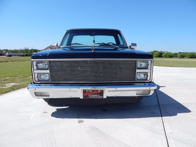 1982 Black Chevrolet Silverado 1500 Standard Cab Pickup