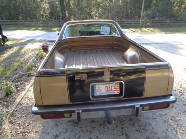 1982 Gold Chevrolet El Camino Extended Crew Cab Pickup