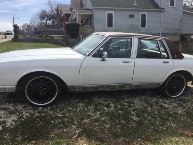 1982 WHITE Chevrolet Capriceold FOUR DOOR