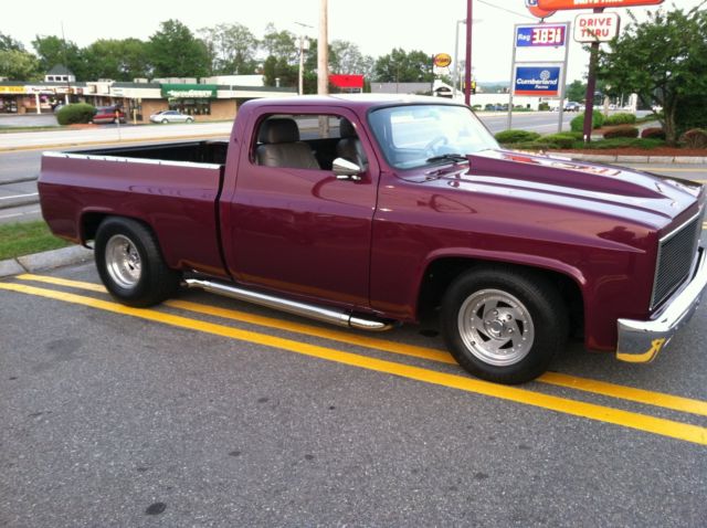 1982 Blue Magenta Metallic Chevrolet C-10 Standard Cab Pickup