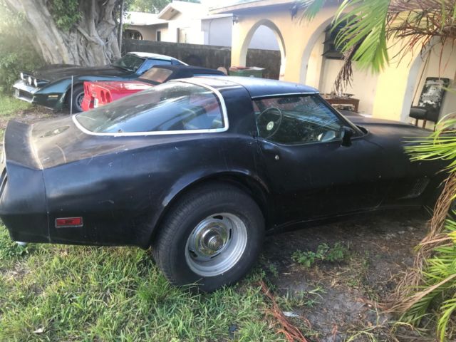 1982 Black Chevrolet Corvette