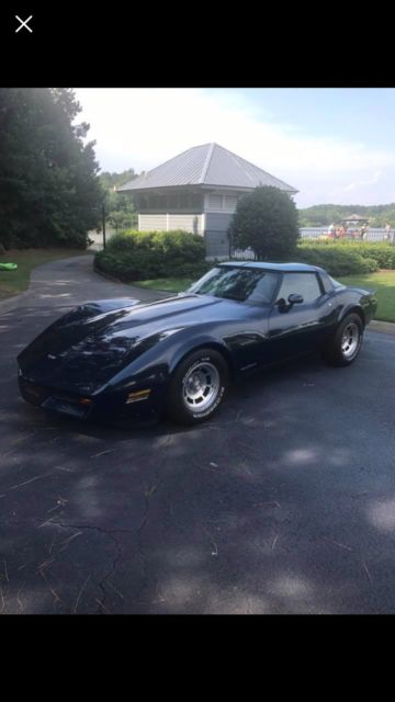 1982 Midnight Blue Chevrolet Corvette Coupe