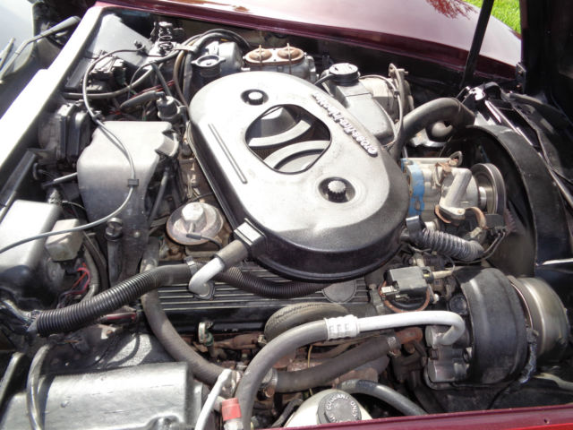 1982 Burgundy Chevrolet Corvette Coupe