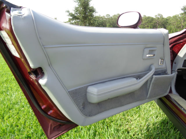 1982 Burgundy Chevrolet Corvette Coupe