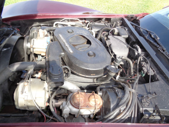 1982 Burgundy Chevrolet Corvette Coupe