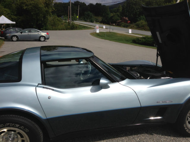 1982 Silver Blue/Dark blue Metallic Chevrolet Corvette Coupe