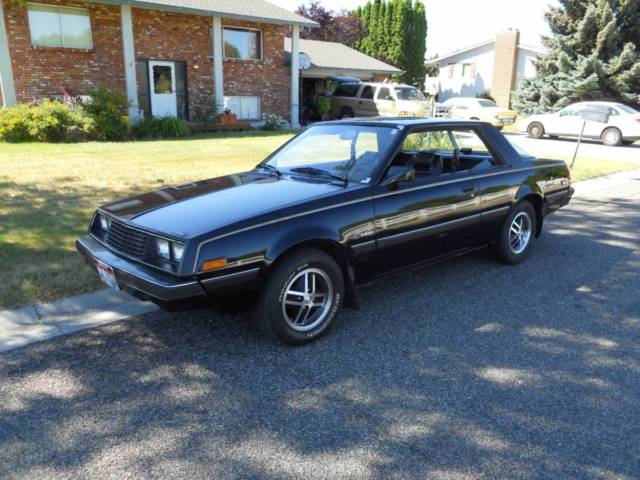1982 Black Dodge Challenger Coupe