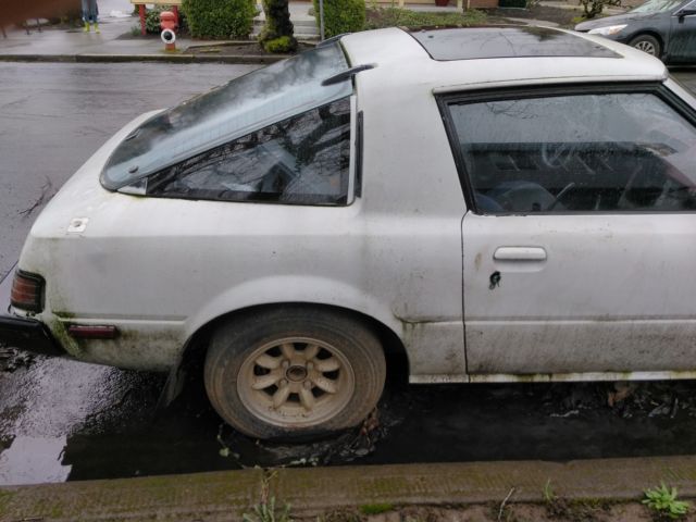 1982 White Mazda RX-7 Coupe
