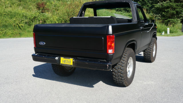 1982 Matte Black Ford Bronco