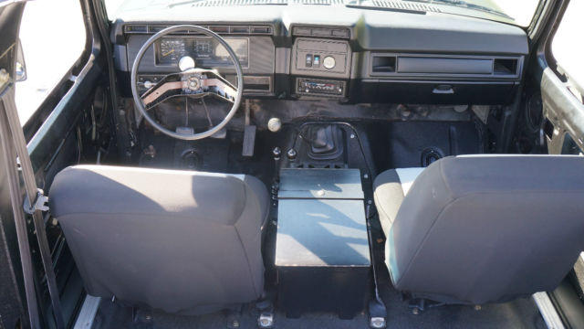 1982 Matte Black Ford Bronco