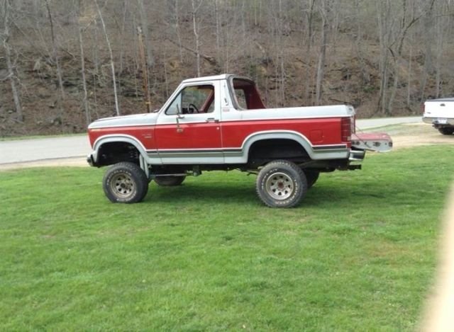 1982 Red Ford Bronco