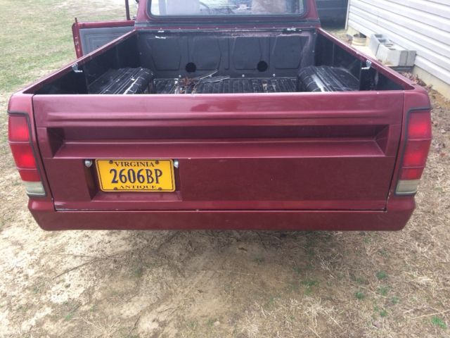 1982 Burgundy Ford Other Pickups Standard Cab Pickup