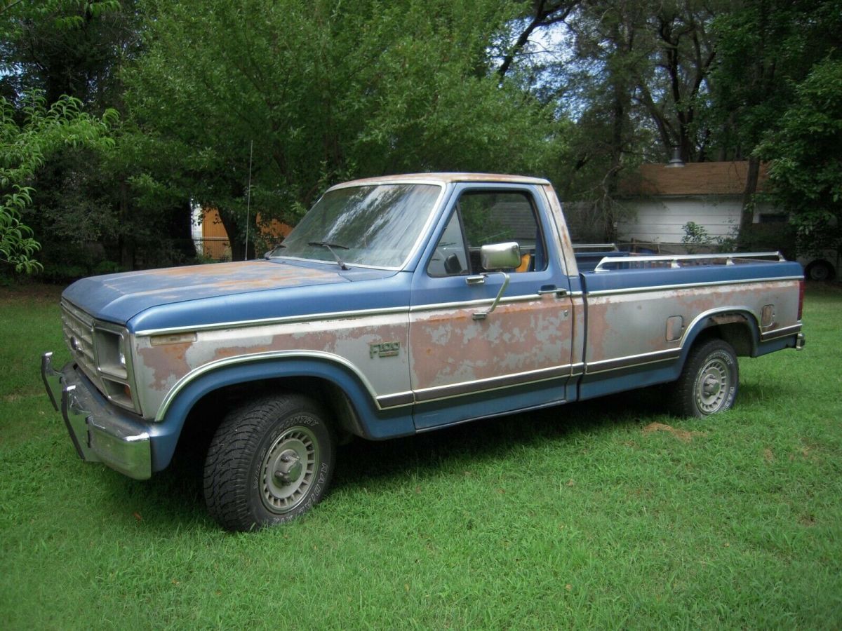 1982 Blue Ford F-100 Standard Cab Pickup