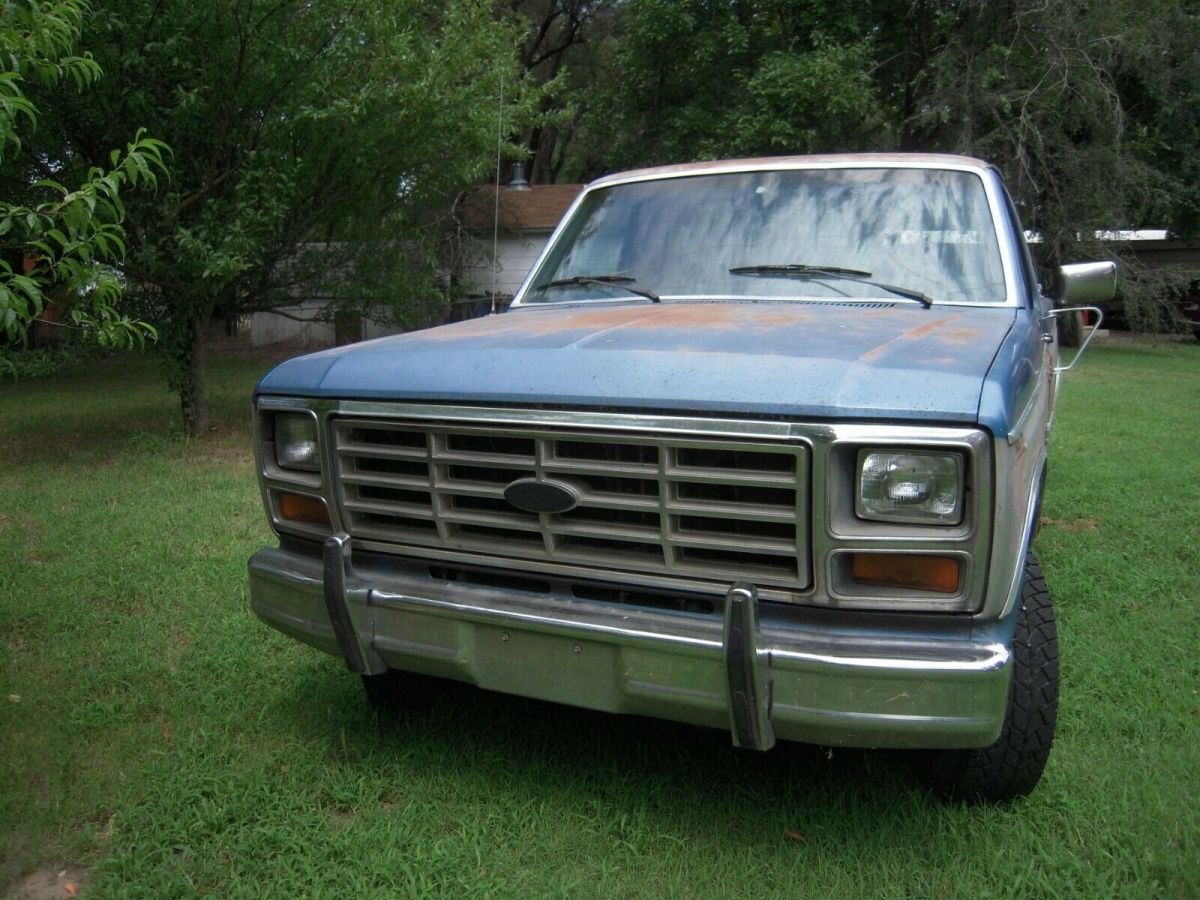 1982 Blue Ford F-100 Standard Cab Pickup