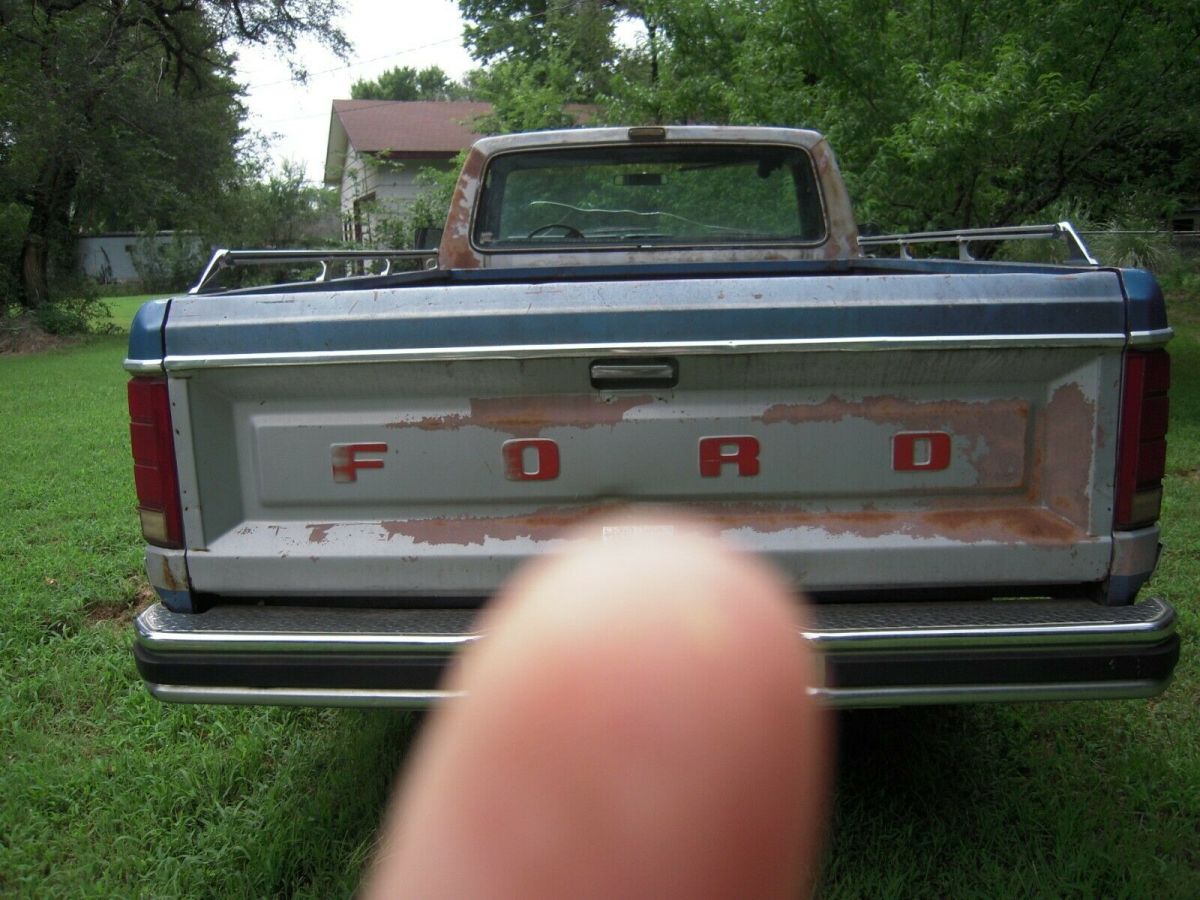 1982 Blue Ford F-100 Standard Cab Pickup