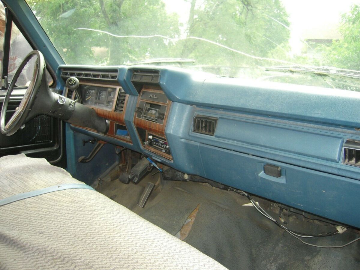 1982 Blue Ford F-100 Standard Cab Pickup