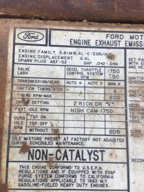 1982 Brown Ford F-350 FLATBED