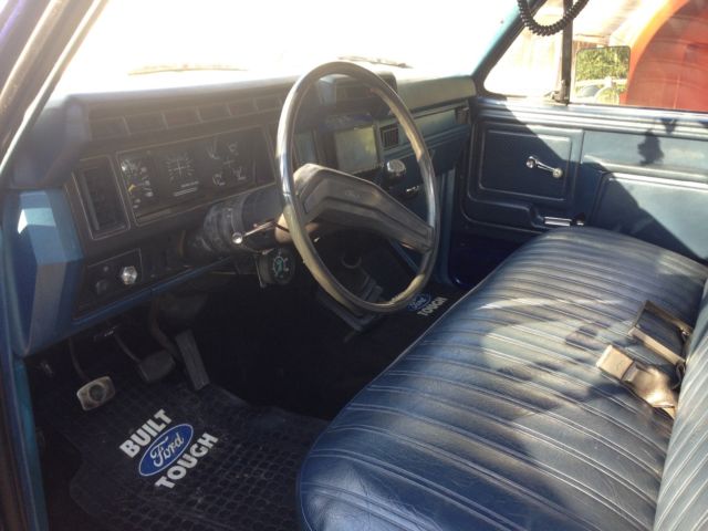 1982 Blue Ford F-250 Standard Cab Pickup