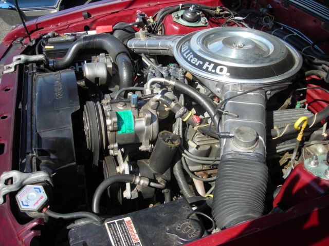 1982 Red Ford Mustang Hatchback