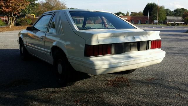 1982 White Ford Mustang Hatchback