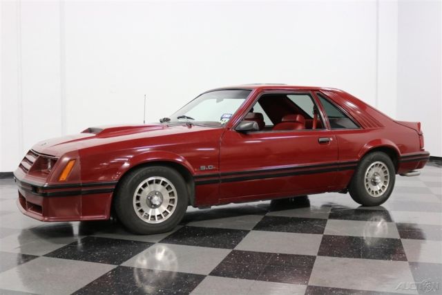 1982 Red Ford Mustang