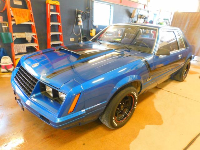 1982 Blue Ford Mustang Coupe