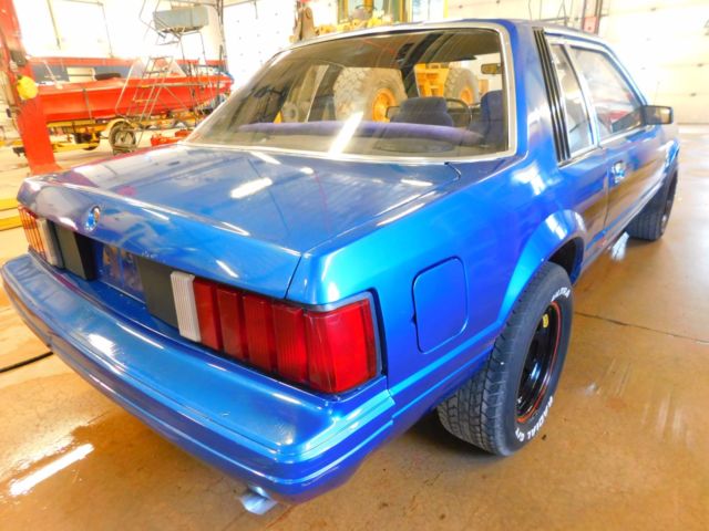1982 Blue Ford Mustang Coupe