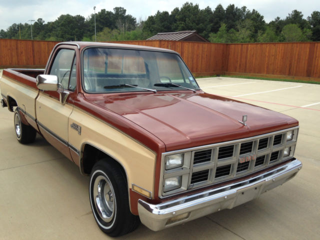1982 Brown/Tan GMC Sierra 1500 Standard Cab Pickup
