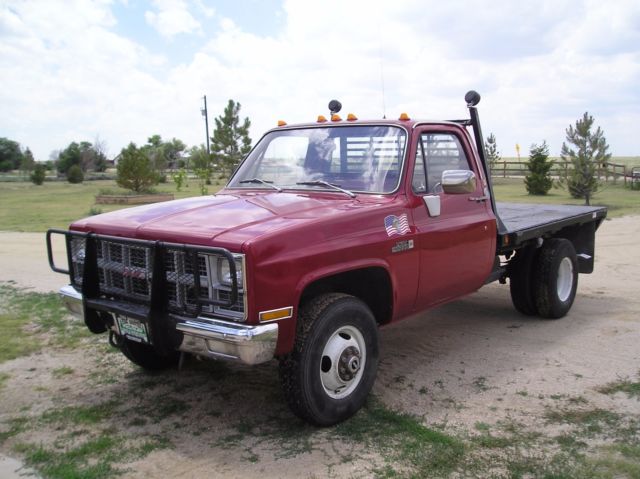 1982 Red Chevrolet C/K Pickup 3500