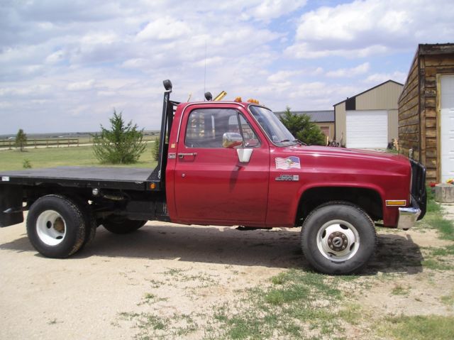 1982 Red Chevrolet C/K Pickup 3500