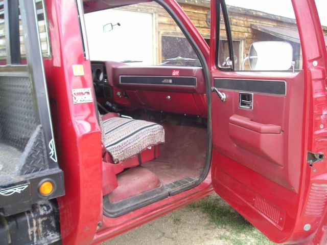 1982 Red Chevrolet C/K Pickup 3500