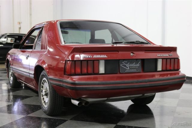 1982 Red Ford Mustang