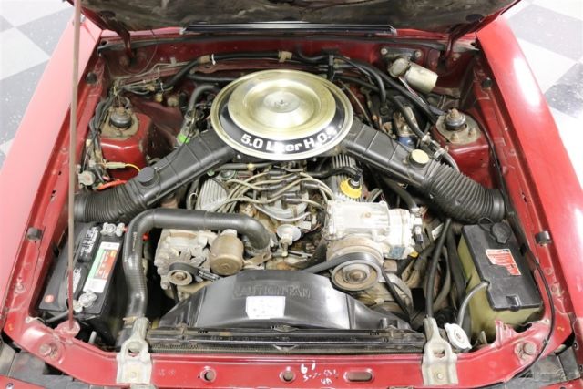 1982 Red Ford Mustang