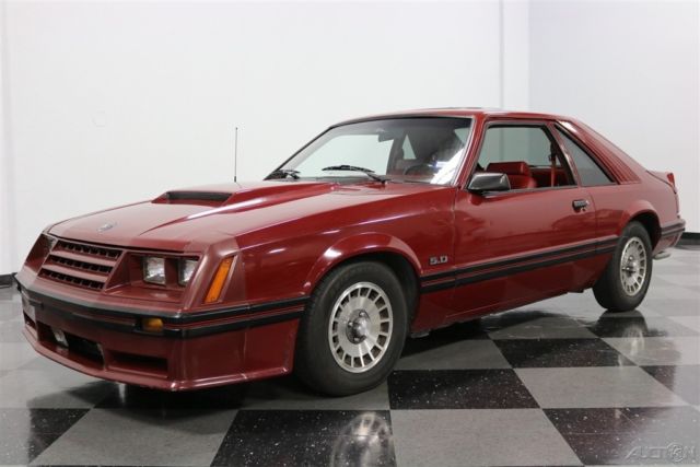 1982 Red Ford Mustang