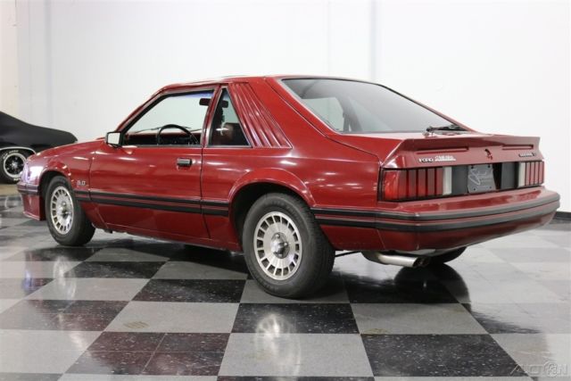 1982 Red Ford Mustang