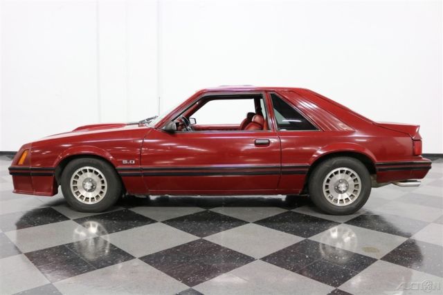1982 Red Ford Mustang