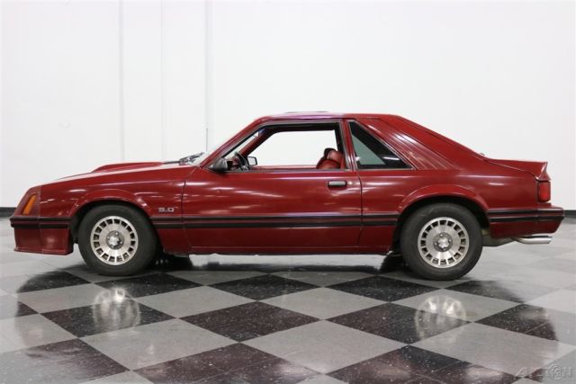 1982 Red Ford Mustang