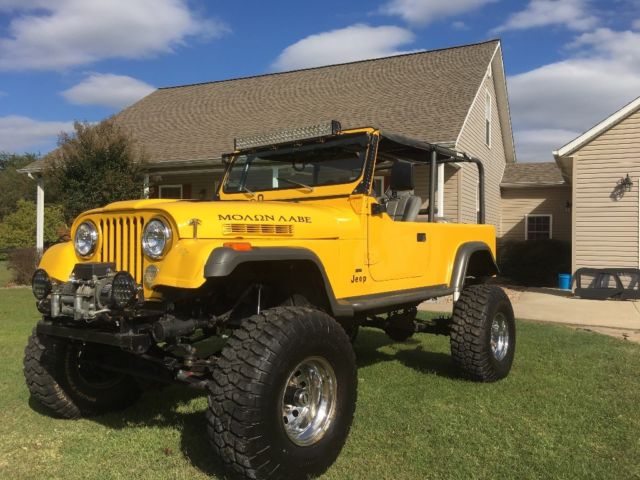 1982 Yellow Jeep CJ Cab & Chassis