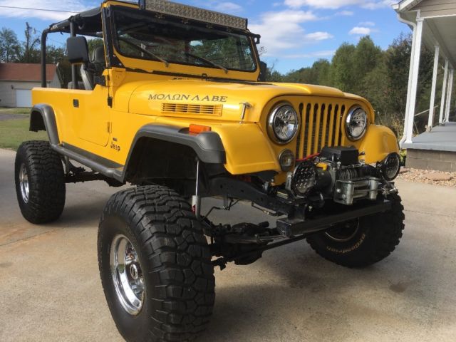 1982 Yellow Jeep CJ Cab & Chassis