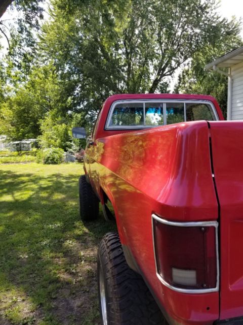 1982 Red Chevrolet C/K Pickup 3500 Standard Cab Pickup