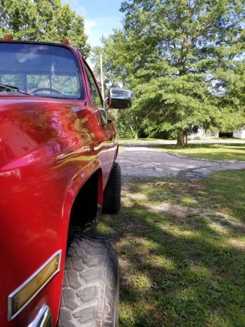 1982 Red Chevrolet C/K Pickup 3500 Standard Cab Pickup