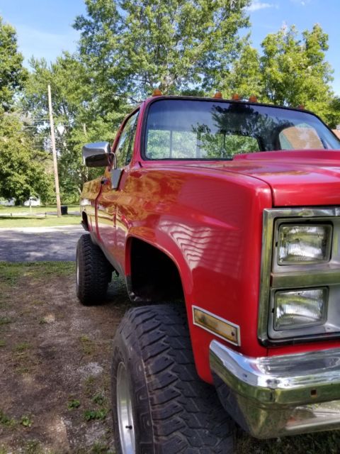 1982 Red Chevrolet C/K Pickup 3500 Standard Cab Pickup