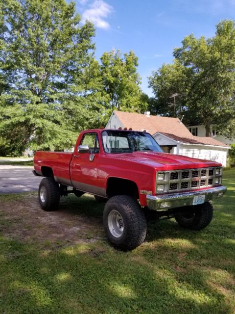 1982 Red Chevrolet C/K Pickup 3500 Standard Cab Pickup