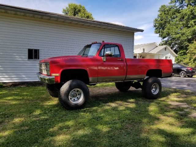 1982 Red Chevrolet C/K Pickup 3500 Standard Cab Pickup