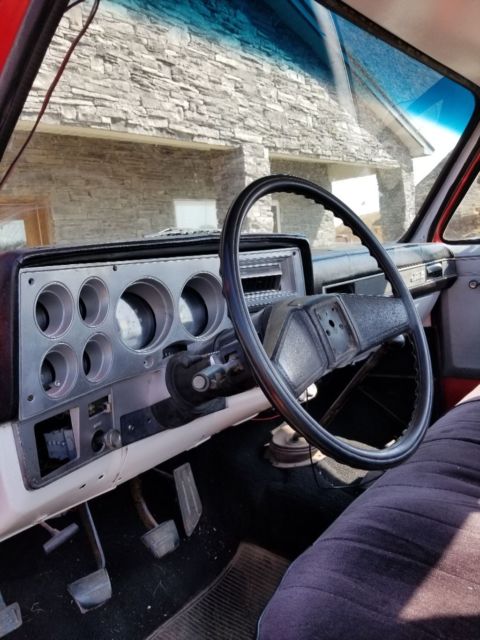 1982 Red Chevrolet C/K Pickup 3500 Standard Cab Pickup