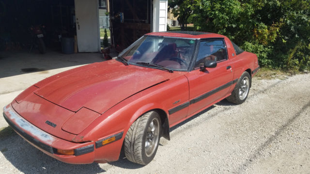 1982 Red Mazda RX-7