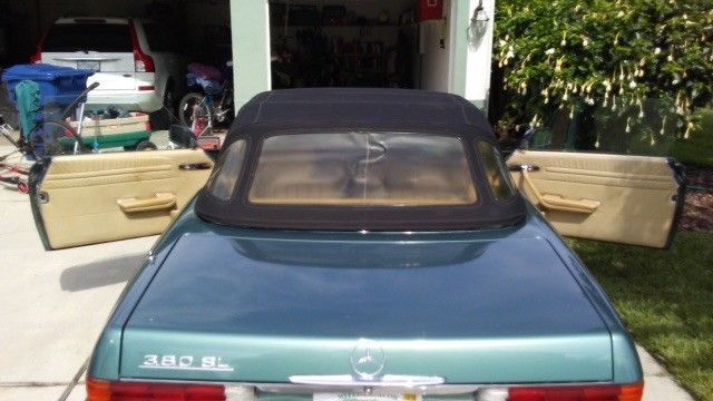 1982 Teal Mercedes-Benz SL-Class Convertible